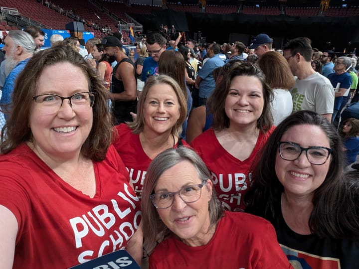 Scenes from the Harris-Walz Rally